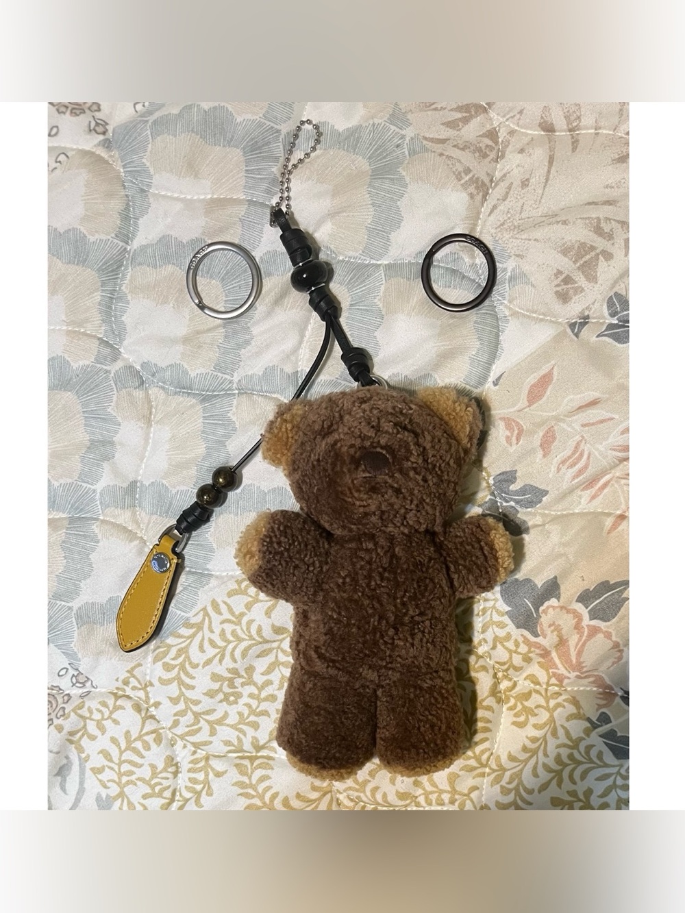 Coach Shearling Bear Bag Charm!